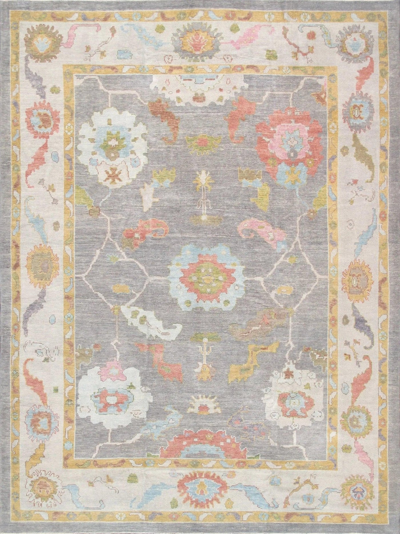 Canvello Oushak Hand - Knotted Wool Area Rug - 8'10" X 12' - Canvello