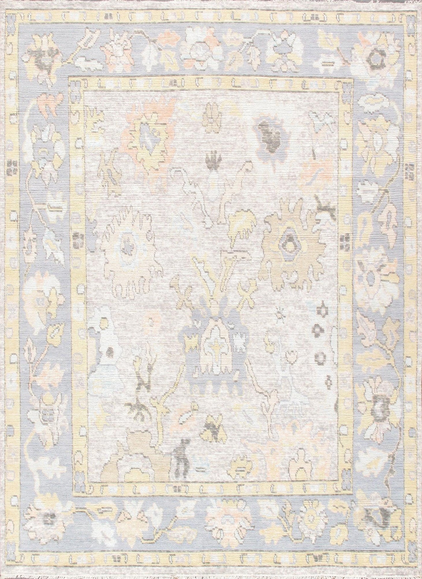 Canvello Oushak Hand-Knotted Wool Area Rug- 9'10" X 14'