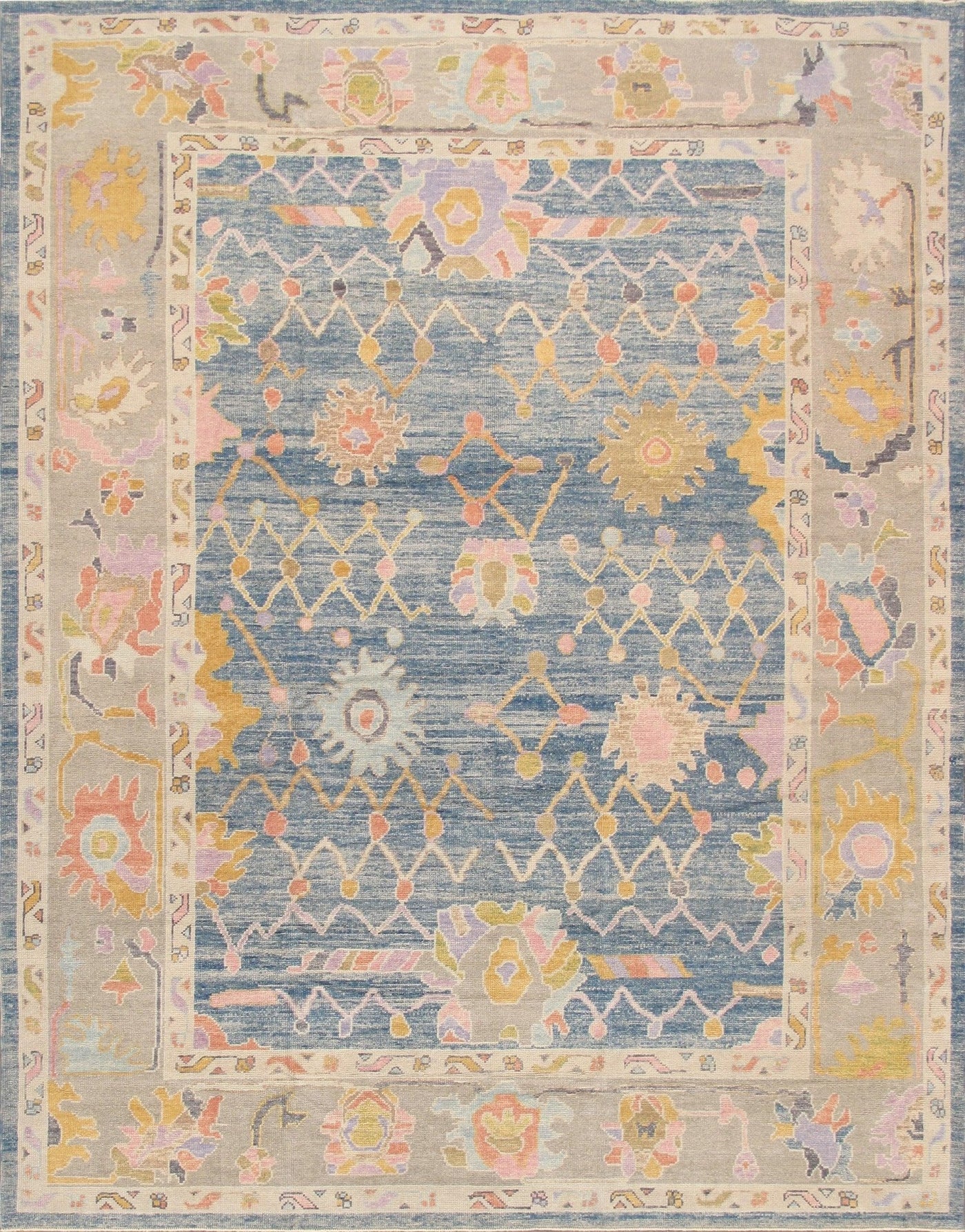 Canvello Oushak Hand - Knotted Wool Area Rug - 9'1" X 11'8" - Canvello