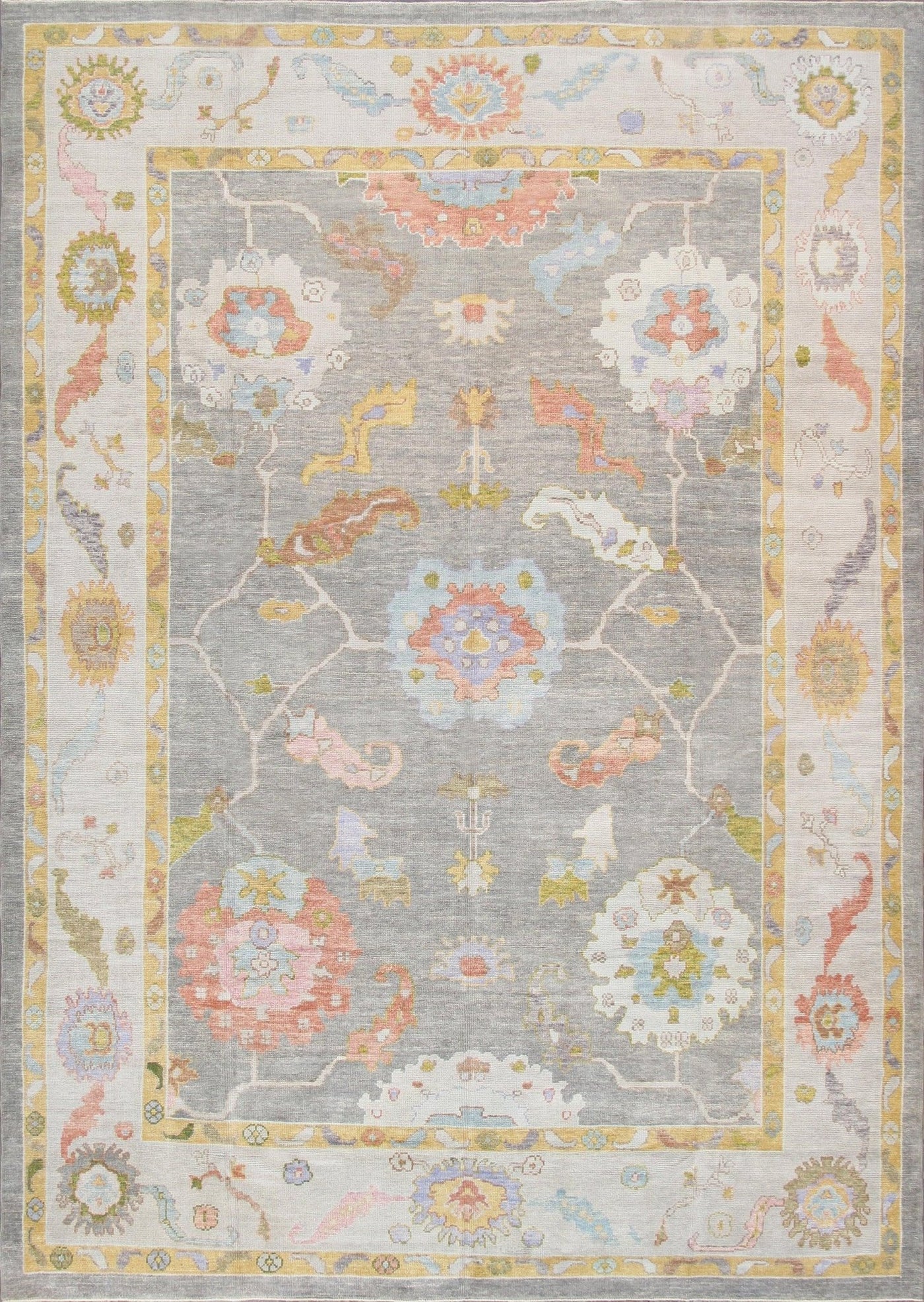 Canvello Oushak Hand - Knotted Wool Area Rug - 9'9" X 13'8" - Canvello