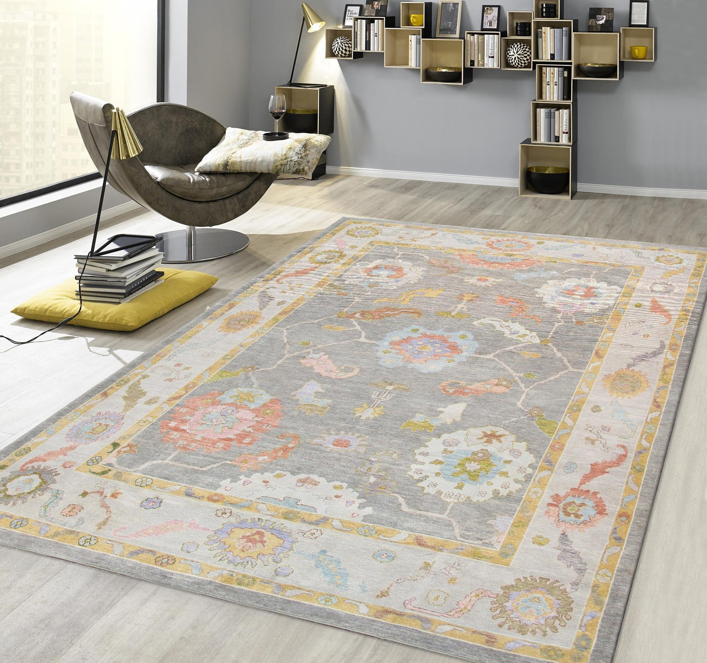 Canvello Oushak Hand - Knotted Wool Area Rug - 9'9" X 13'8" - Canvello