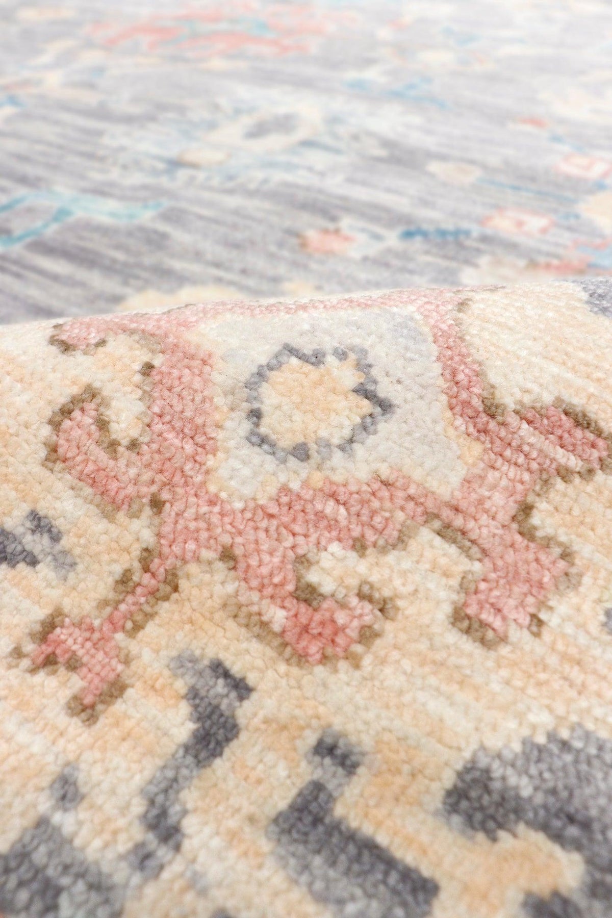 Canvello Oushak Hand - Knotted Wool Grey Area Rug - 9'1" X 12'3" - Canvello