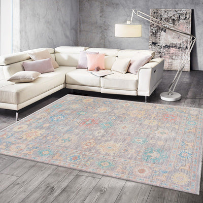 Canvello Oushak Hand - Knotted Wool Grey Area Rug - 9'1" X 12'3" - Canvello