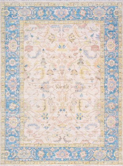 Canvello Oushak Hand - Knotted Wool Ivory Area Rug - 9'2" X 12'3" - Canvello