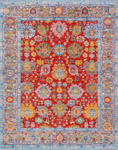 Canvello Oushak Hand - Knotted Wool Red Area Rug - 8'3" X 10'4" - Canvello