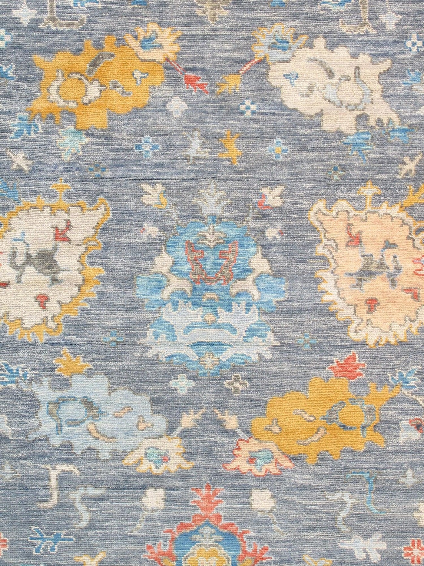 Canvello Oushak Hand - Knotted Wool Slateblue Area Rug - 10'1" X 13'11" - Canvello