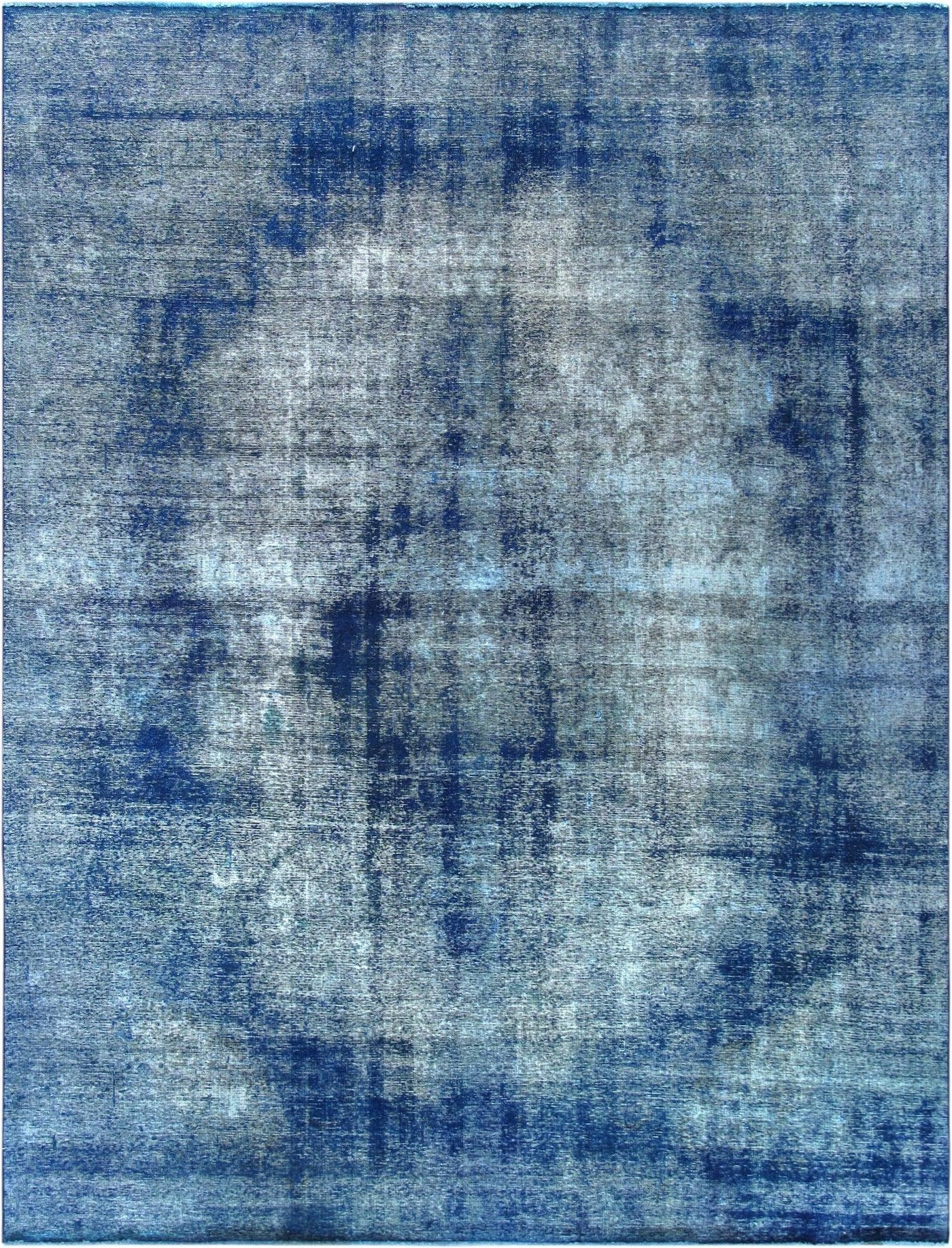 Canvello Overdyed Blue Area Rugs For Living Room - 9'8" X 12'10"