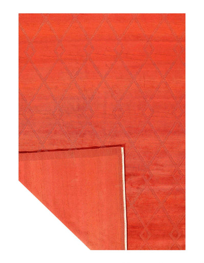 Canvello Overdyed Burnt Orange Area Rugs - 9'1'' X 12'2'' - Canvello