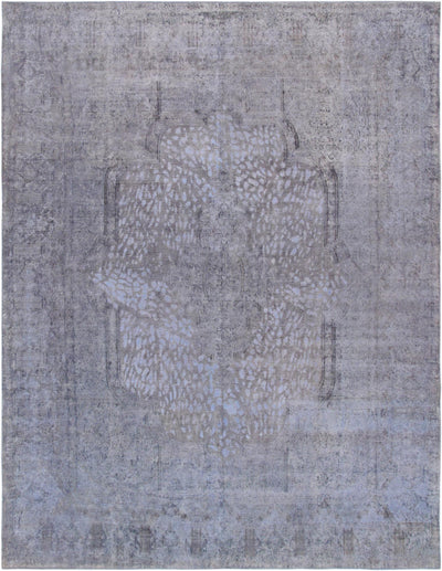 Canvello Overdyed Gray And Purple Rug - 9'5" X 12'6" - Canvello