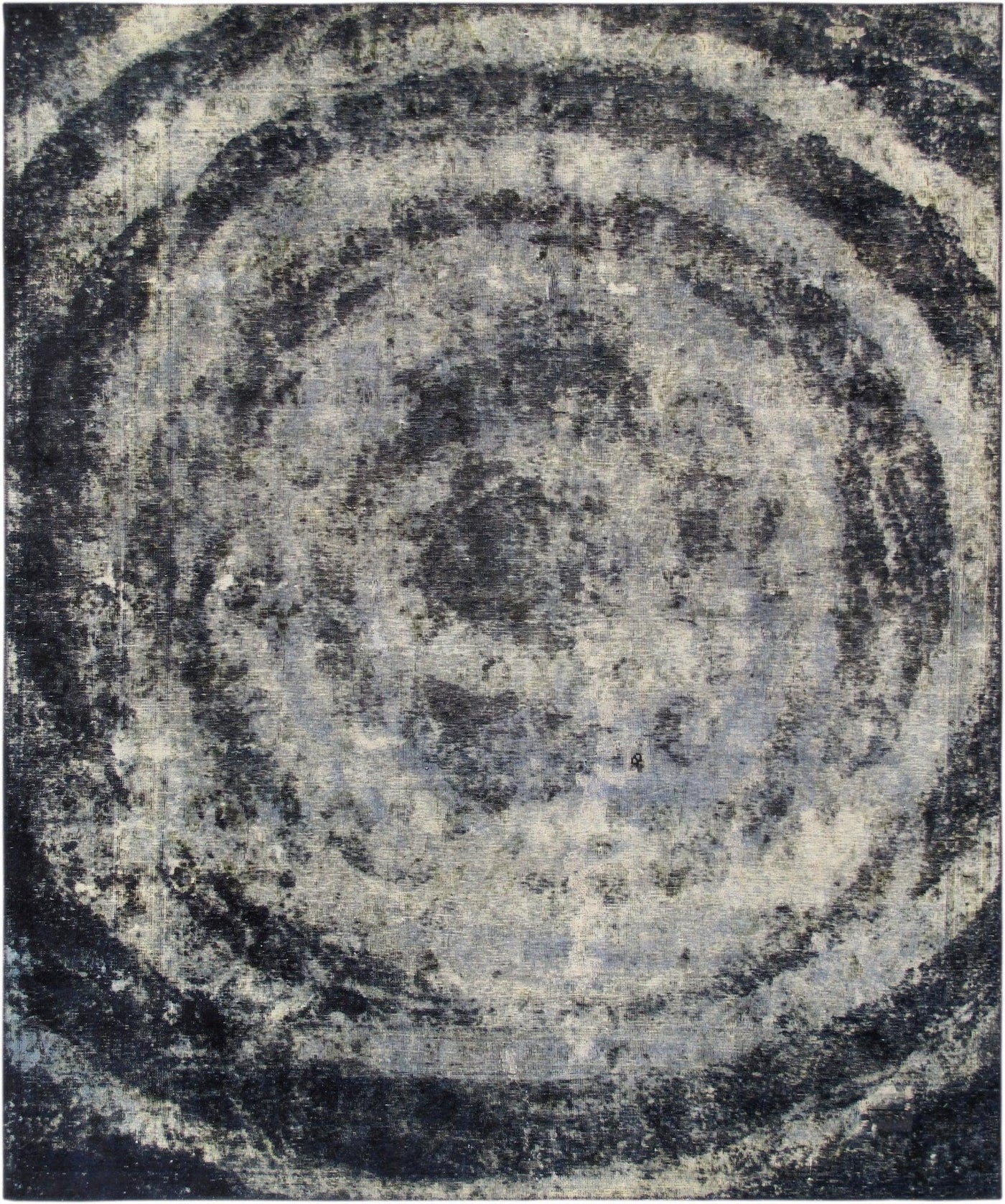 Canvello Overdyed Grey Blue Area Rug - 8'4" X 10'3"