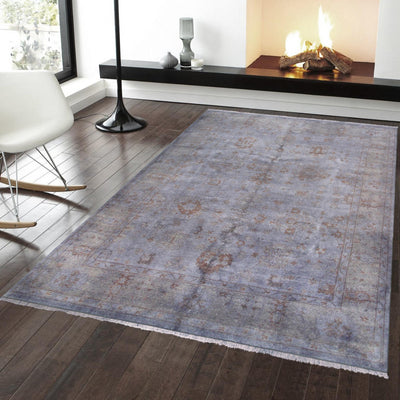 Canvello Overdyed Hand - Knotted Lamb's Wool Area Rug - 7'10" X 9'4" - Canvello