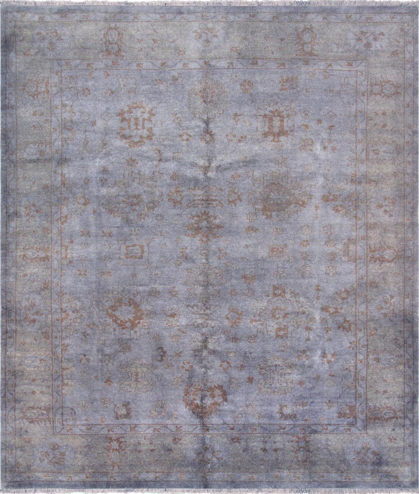 Canvello Overdyed Hand - Knotted Lamb's Wool Area Rug - 7'10" X 9'4" - Canvello