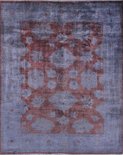 Canvello Overdyed Hand - Knotted Lamb's Wool Area Rug - 8'1" X 10' - Canvello