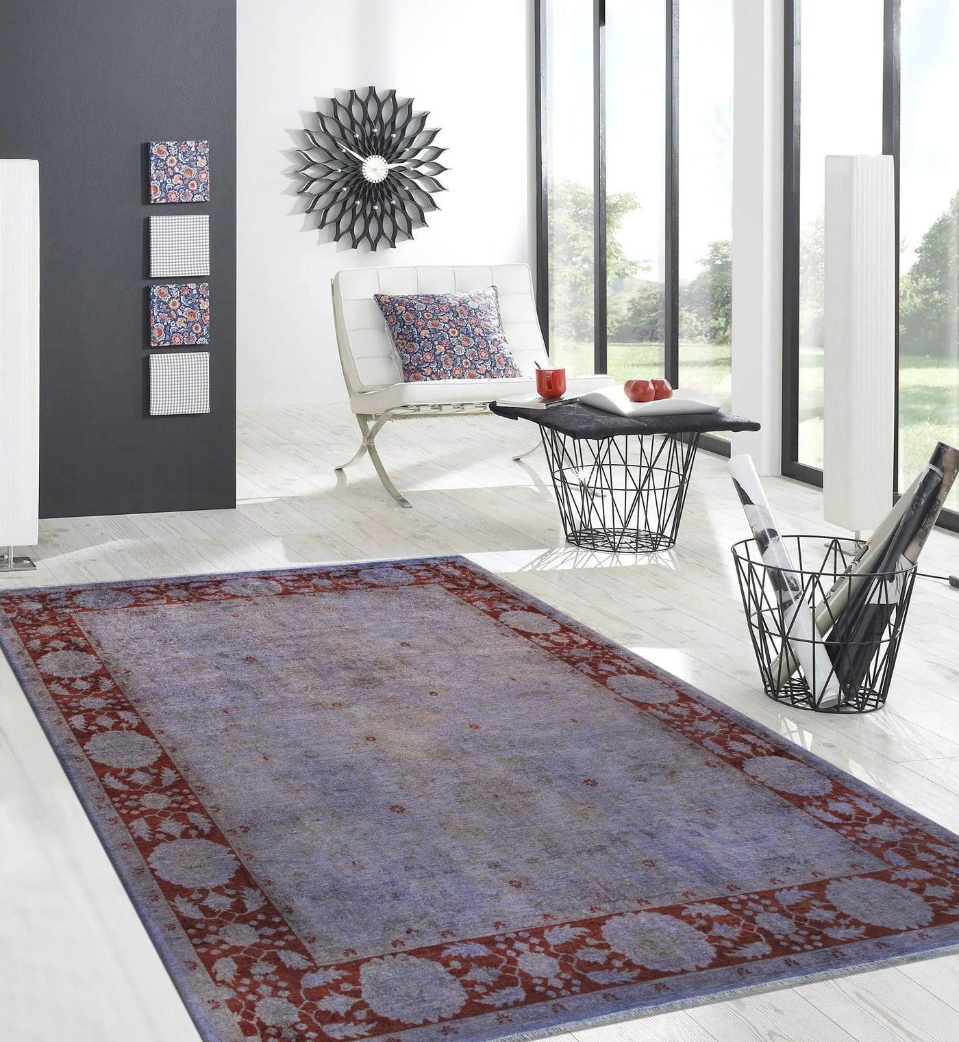 Canvello Overdyed Hand-Knotted Wool Area Rug- 9'3" X 12'4"