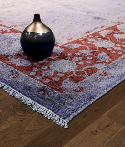 Canvello Overdyed Hand - Knotted Wool Area Rug - 9'3" X 12'4" - Canvello