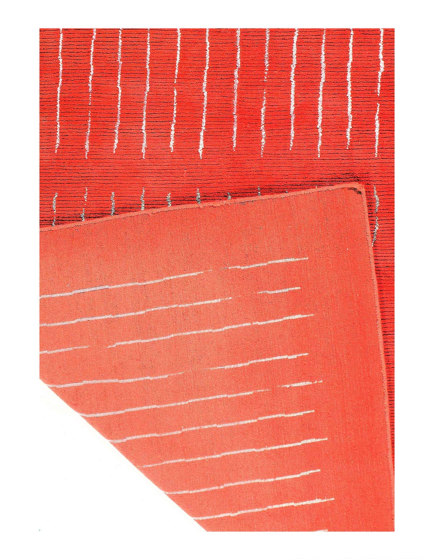 Canvello Overdyed Modern Orange Area Rug - 4' X 6' - Canvello