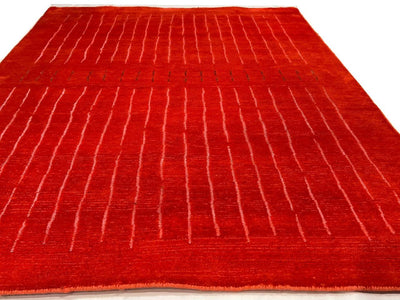 Canvello Overdyed Modern Orange Area Rug - 4' X 6' - Canvello