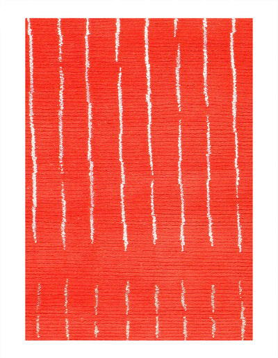 Canvello Overdyed Modern Orange Area Rug - 4' X 6' - Canvello