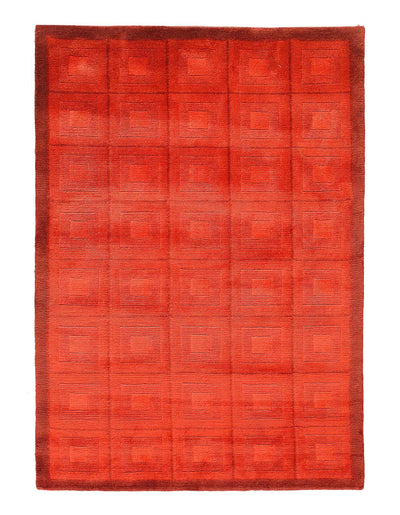 Canvello Overdyed Orange Rugs For Living Room - 4' X 6' - Canvello