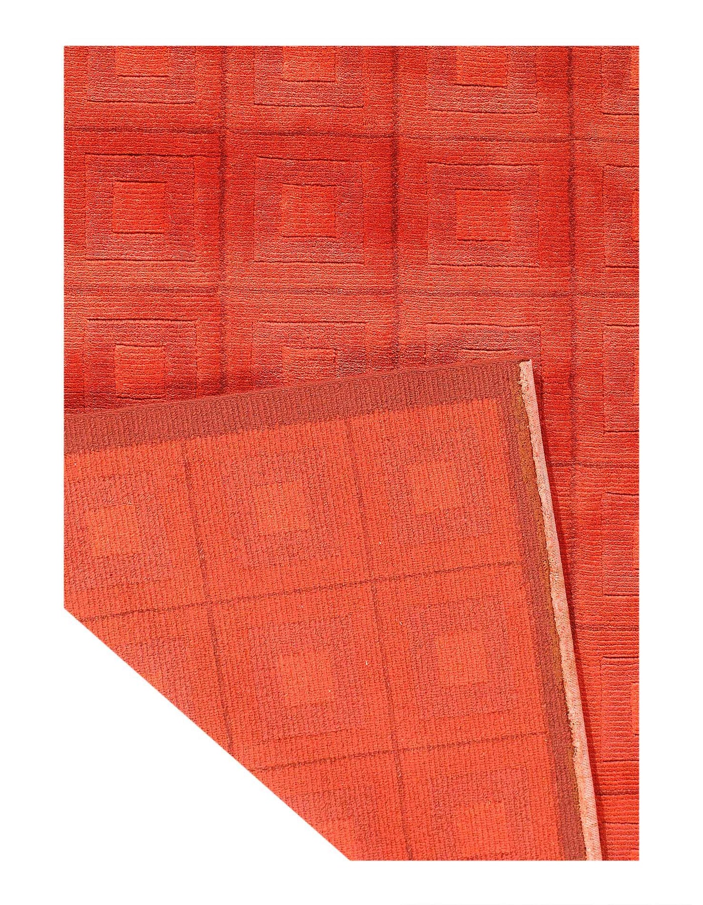 Canvello Overdyed Orange Rugs For Living Room - 4' X 6' - Canvello