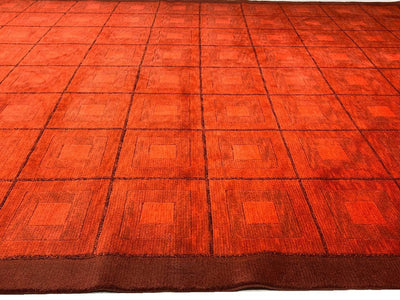 Canvello Overdyed Orange Rugs For Living Room - 4' X 6' - Canvello