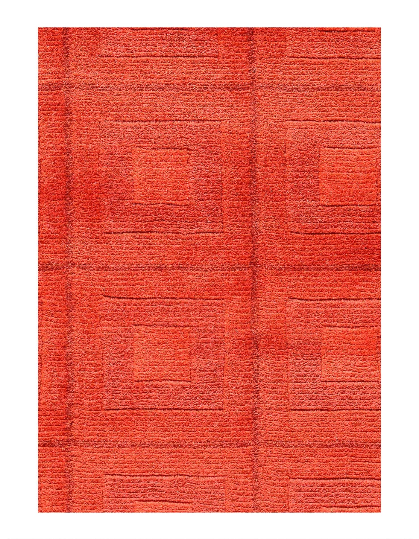 Canvello Overdyed Orange Rugs For Living Room - 4' X 6' - Canvello