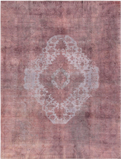 Canvello Overdyed Purple Rug For Living Room - 9'3" X 12'4" - Canvello