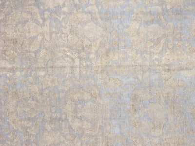 Canvello Overdyed Wool Area Blue Gold Rug - 8'3" X 11' - Canvello