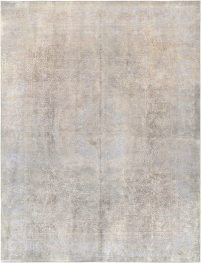 Canvello Overdyed Wool Light Blue Rug - 9'5" X 12'7" - Canvello