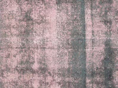 Canvello Overdyed Wool Pink And Green Rug - 8'10" X 11'6" - Canvello