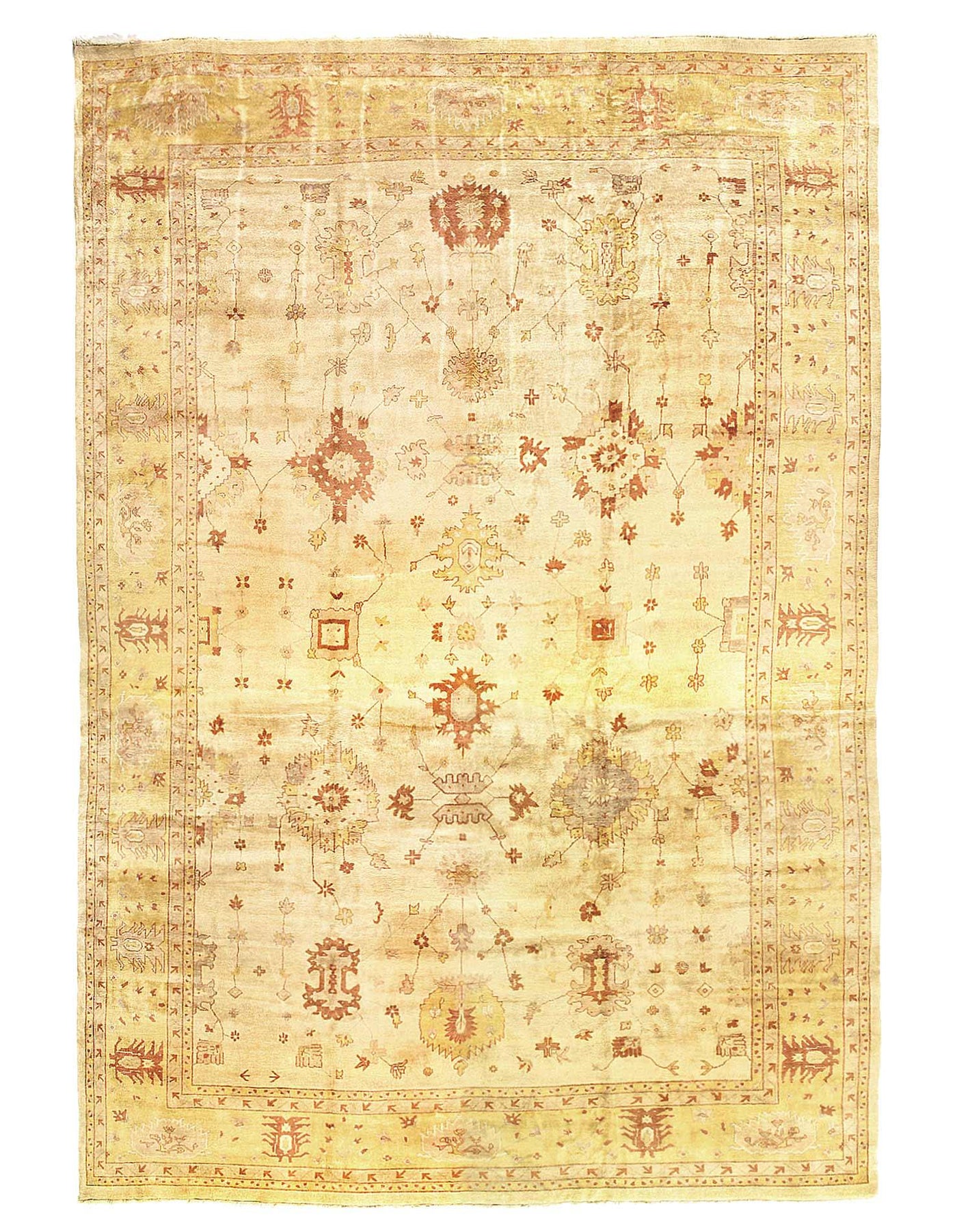 Canvello Oversized Oushak Design Hand - knotted Rug - 15' X 22' - Canvello