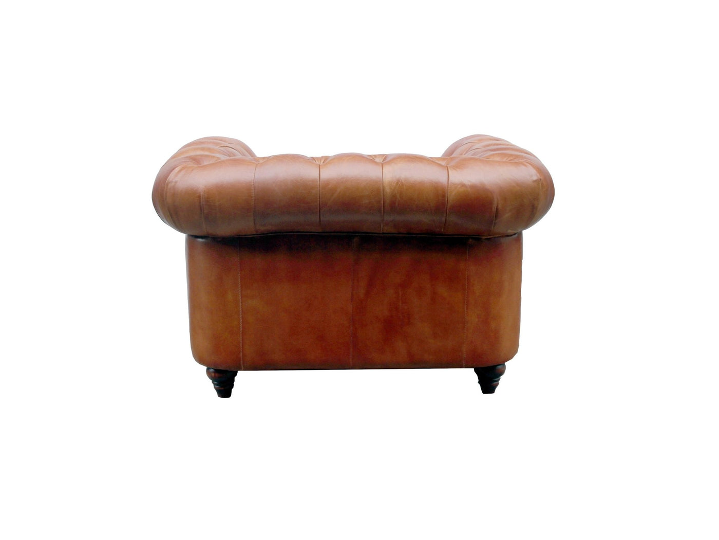 Canvello Paris Club Chester Bay Tufted Chair, Brown - Canvello