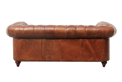 Canvello Paris Club Chester Bay Tufted Loveseat, Brown - Canvello