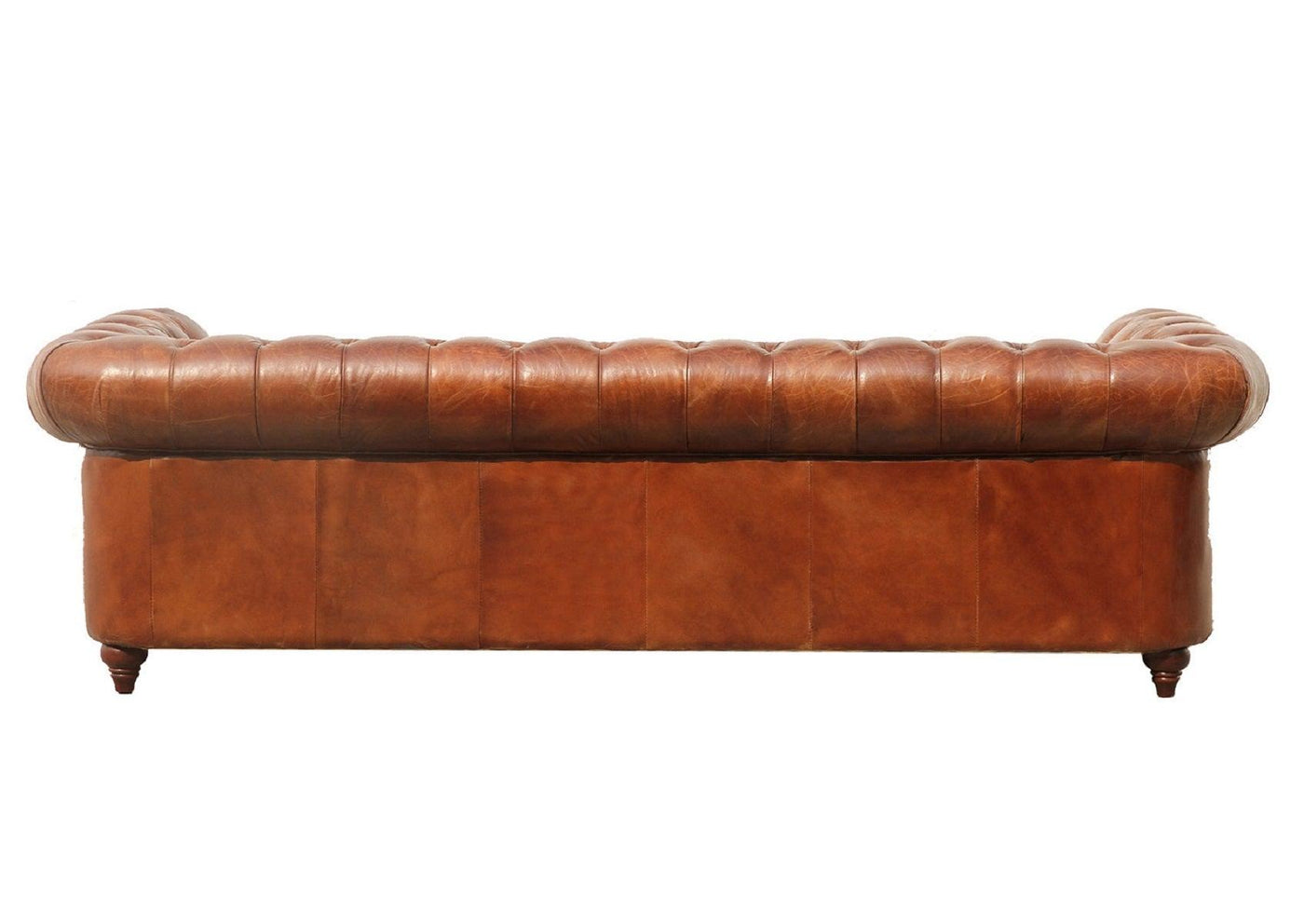 Canvello Paris Club Chester Bay Tufted Sofa, Brown - Canvello