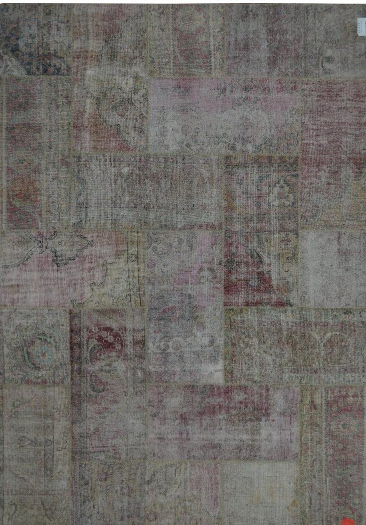 Canvello Patchwork Collection Hand - Knotted Lamb's Wool Area Rug - 6'11" X 9'9" - Canvello