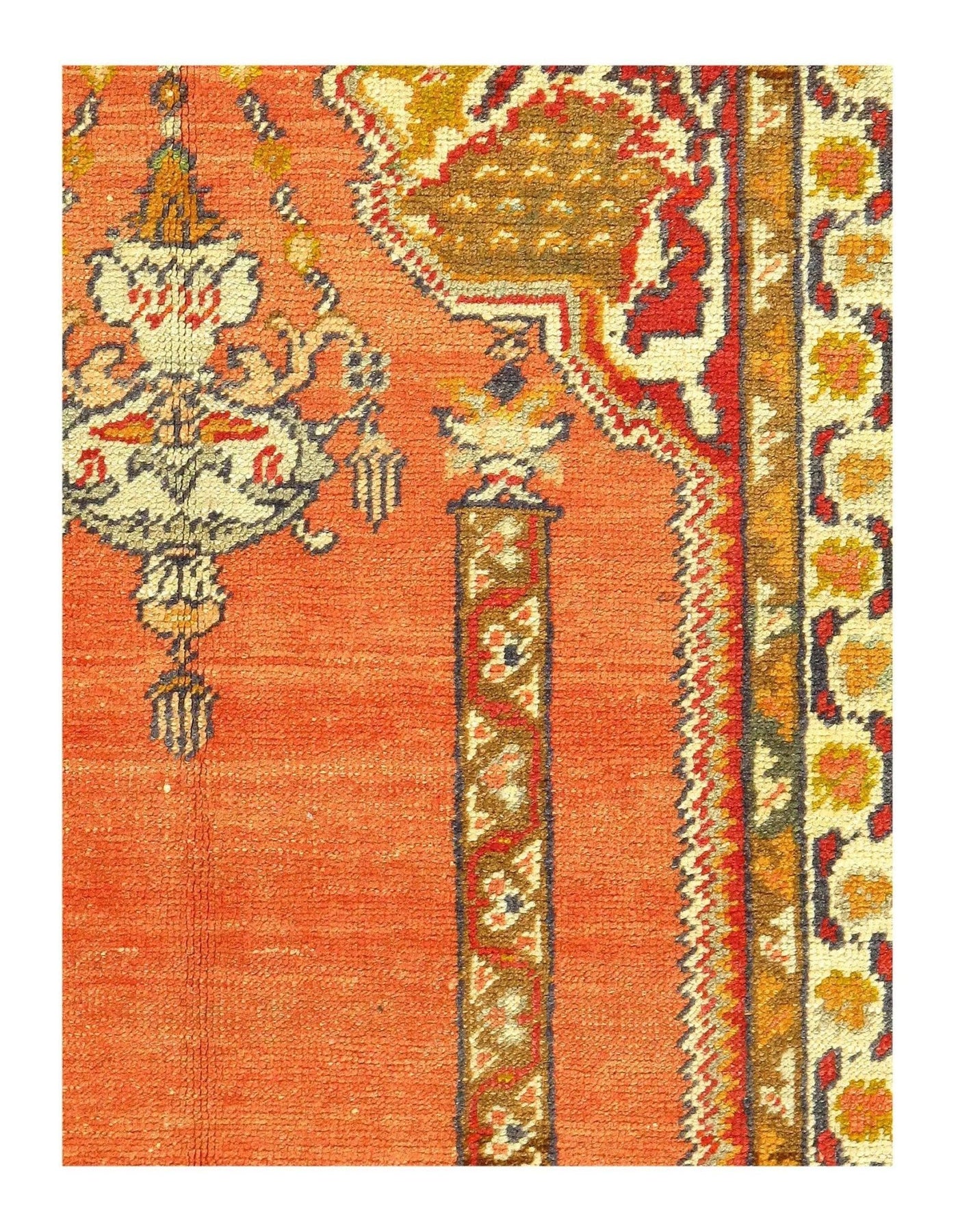 Canvello Peach Antique Turkish Anatolian Rug - 4'1" X 6'4" - Canvello