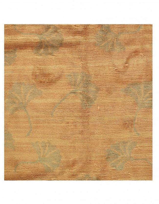 Canvello Peach color fine Hand knotted Tabetan Square 8' X 8' - Canvello