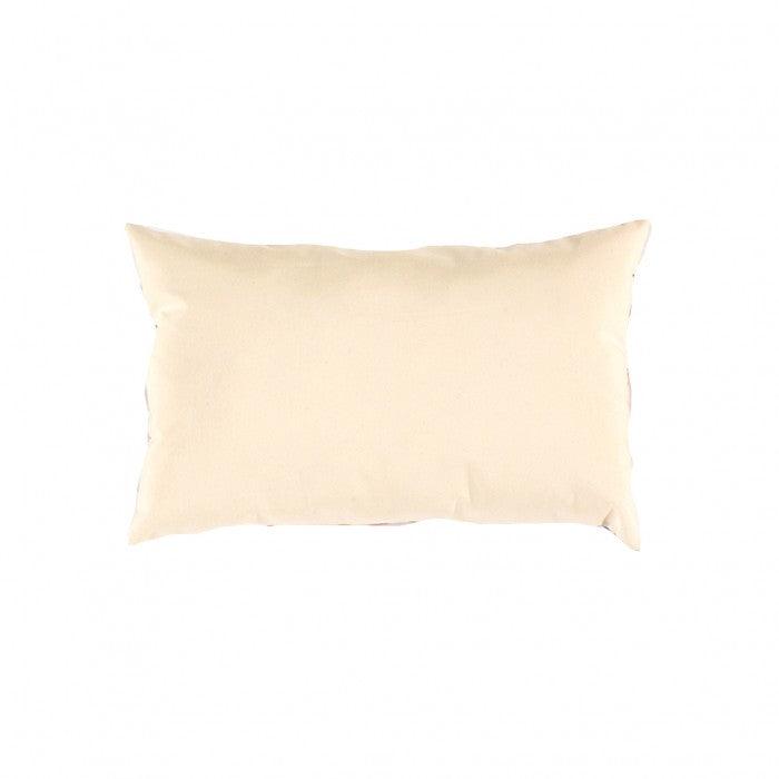 Canvello Pink Soft Silk Ikat Pillow - 16'' X 24''