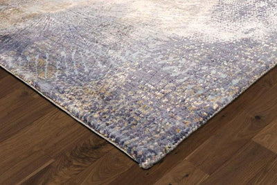 Canvello Poly Fabric Grey Rug For Living Room - 8'11" X 12'1"