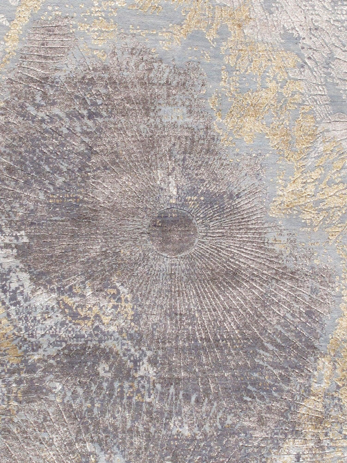 Canvello Poly Fabric Grey Rug For Living Room - 8'11" X 12'1"