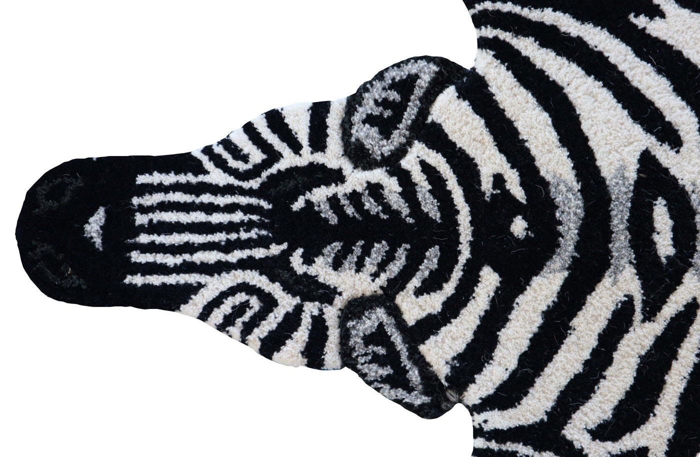 Premium Quality Hand Tufted Rug Hand Made Zebra Rug for Room Home Decor Rug for Living Room Contemporary| New Zealand Pure Wool | 3'X5'