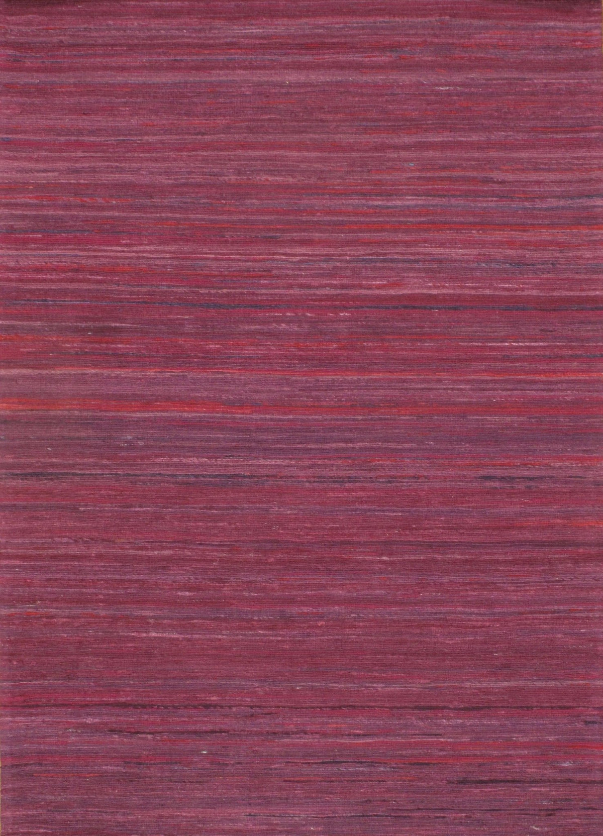 Alfombra de seda sari con mechones de tejido plano morado Canvello - 8' X 10'