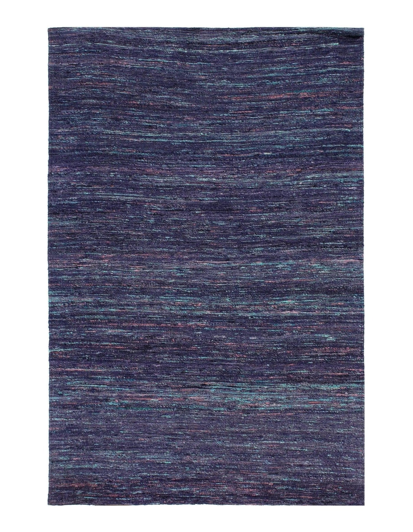 Canvello Purple Flat - weave Tufted Sari Silk Rug - 9' X 12' - Canvello