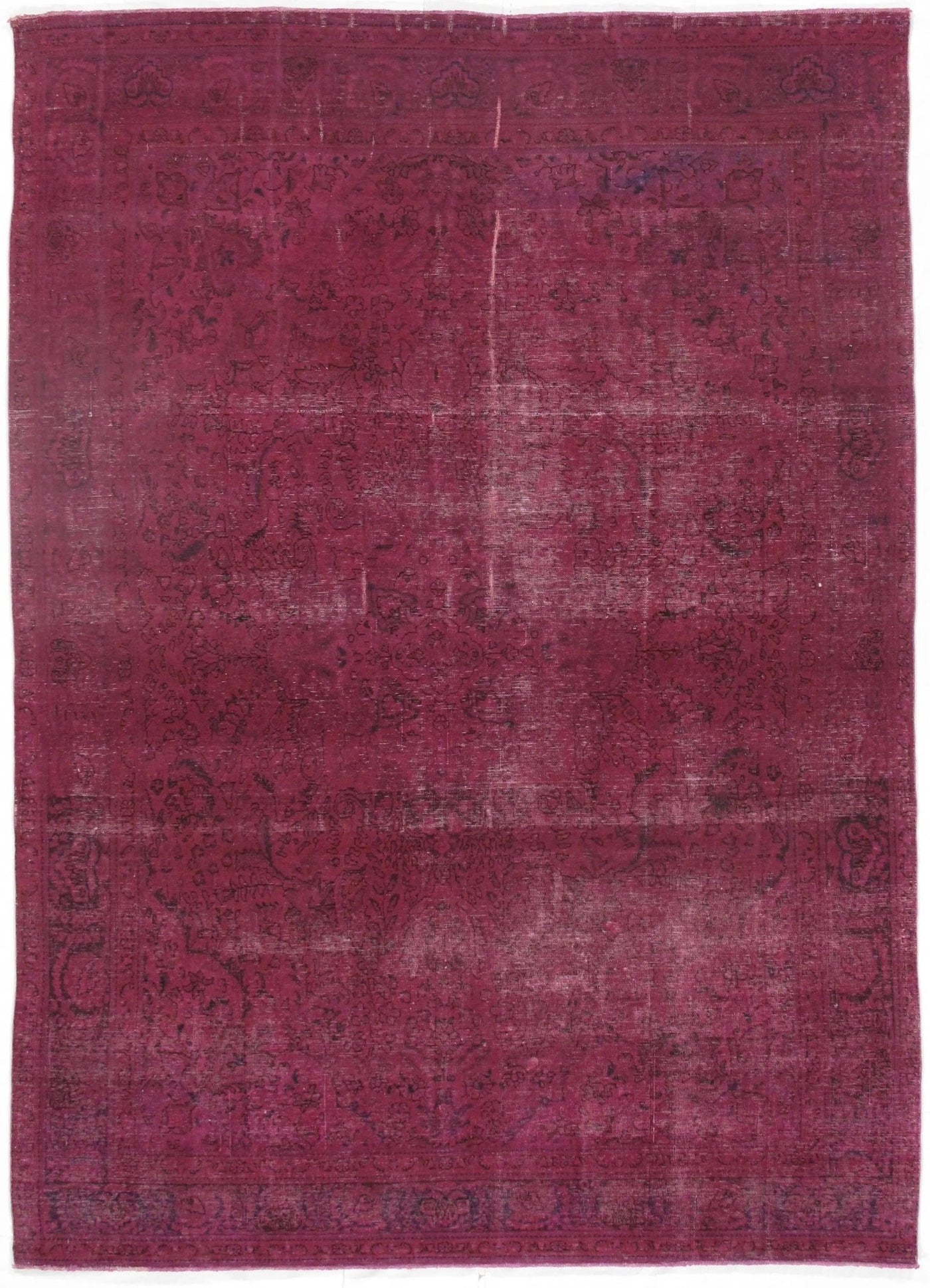 Canvello Purple Vintage Modern Over - Dyed Rug - 8'x12' - Canvello