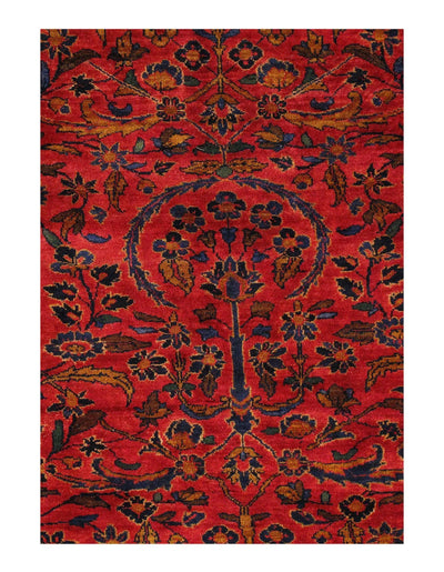 Canvello Red Antique Persian Kashan Rug - 12'11 X 17'8''