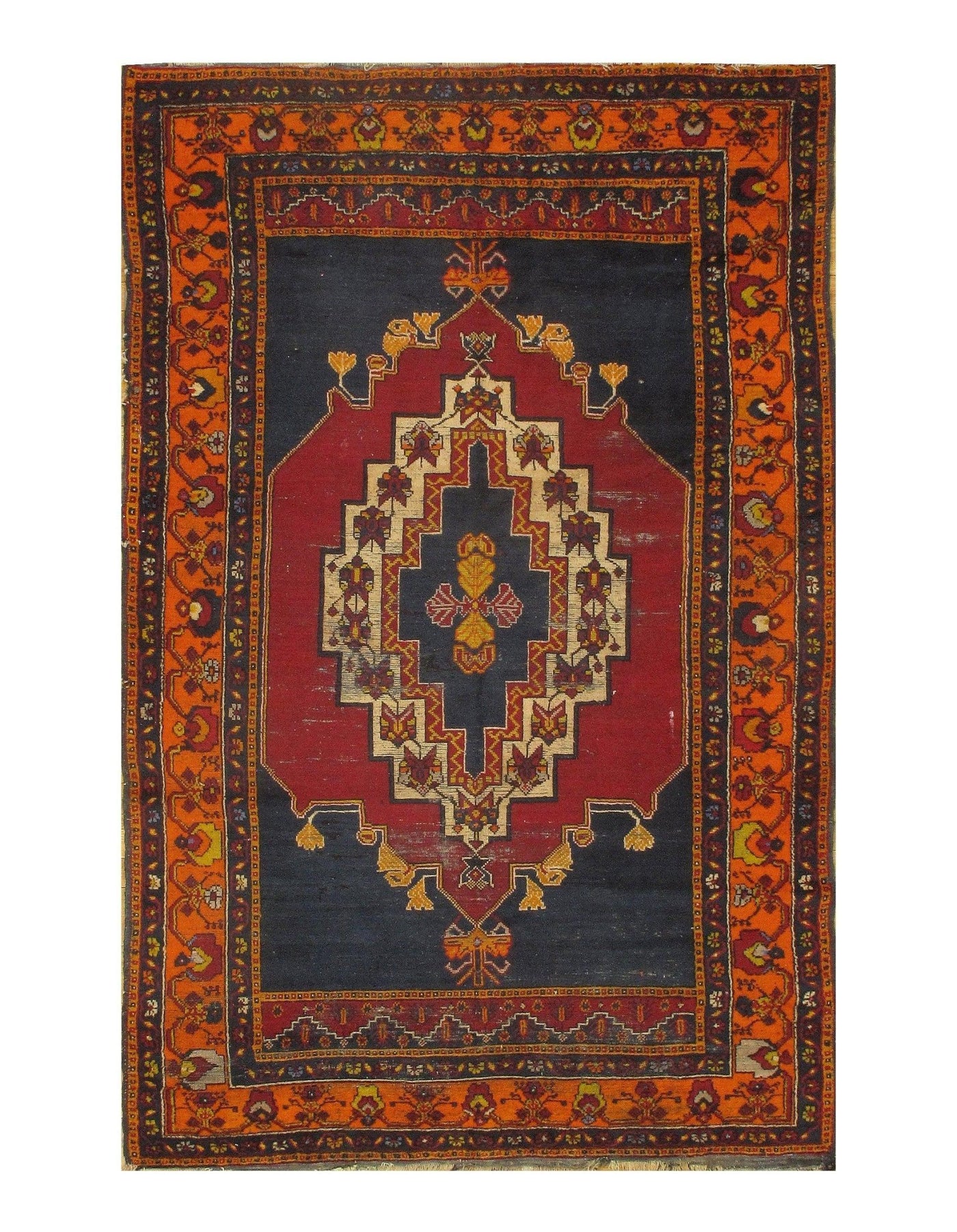 Canvello Red Antique Turkish Rug - 4'8" X 7'2" - Canvello