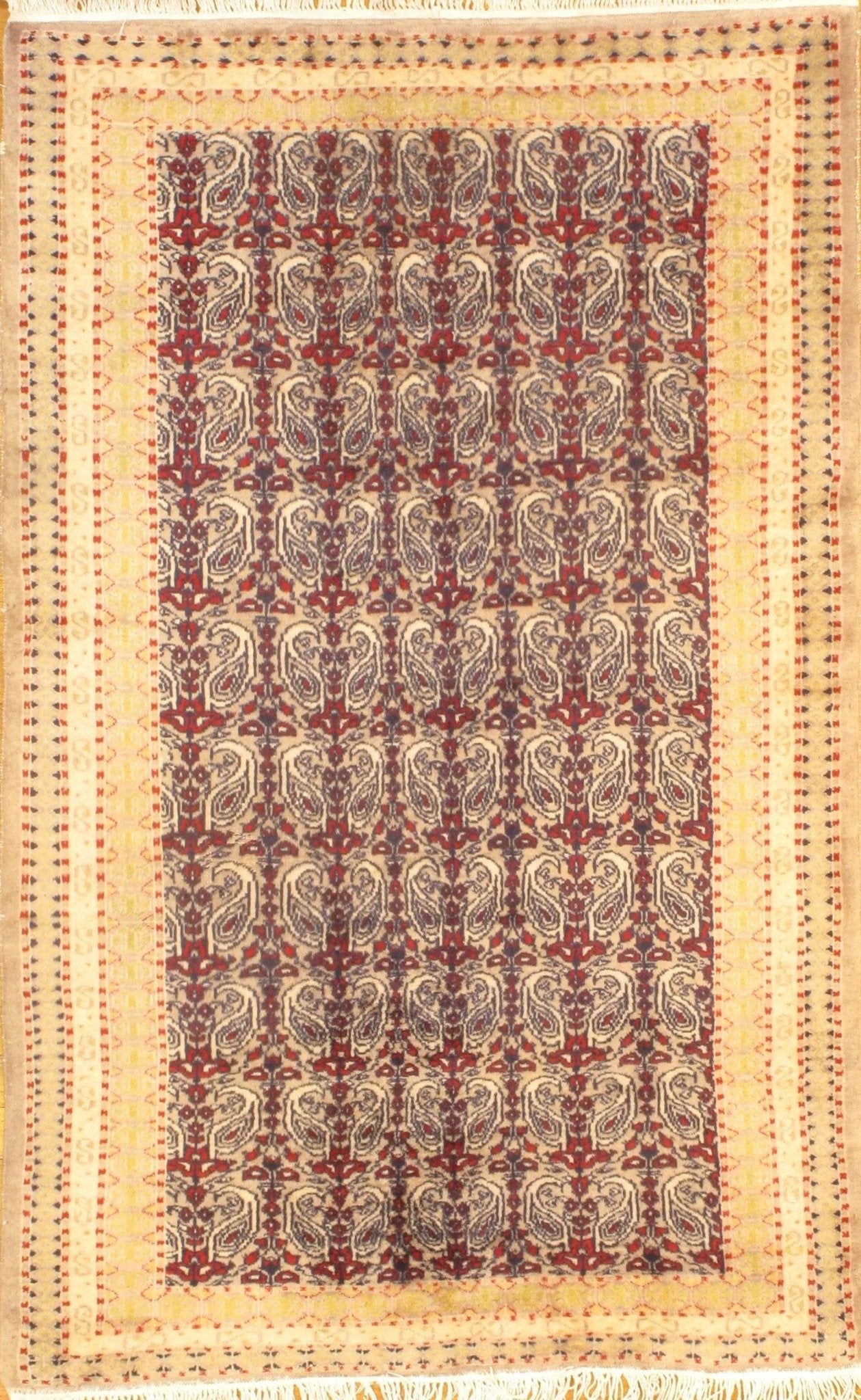 Canvello Red Bokhara Rug - 3'2'' X 5'2'' - Canvello