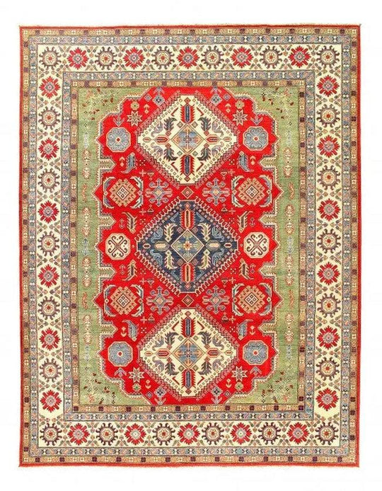 Canvello Red Color Fine Hand Knotted Kazak 10' X 13'2''