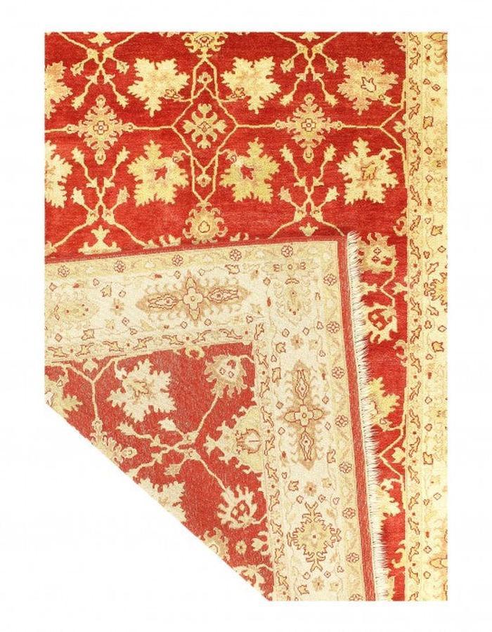 Canvello Red color Hand Knotted Oushak Design 8' X 10'9'' - Canvello