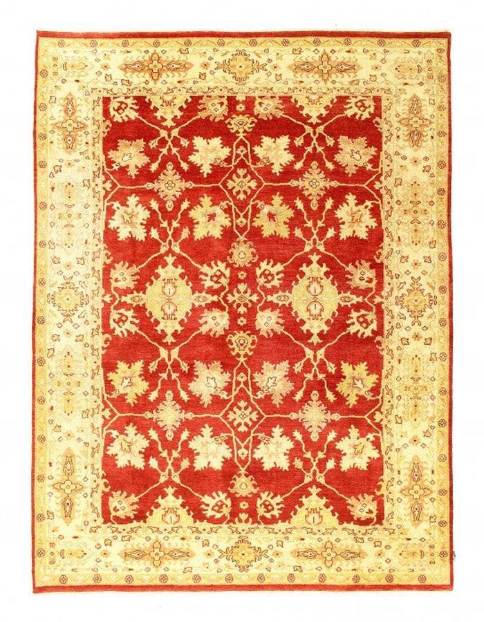 Canvello Red color Hand Knotted Oushak Design 8' X 10'9'' - Canvello